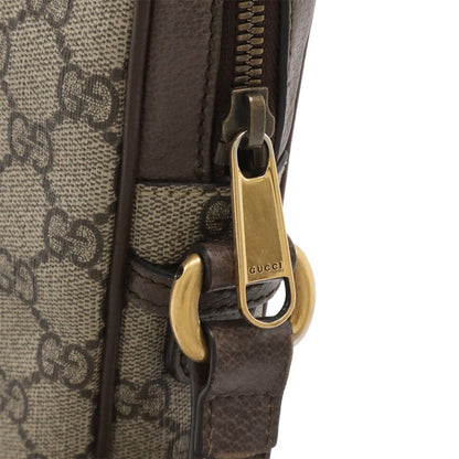 Gucci Ophidia GG Small Messenger Bag Supreme Sherry Line Leather Beige Mocha — view 4