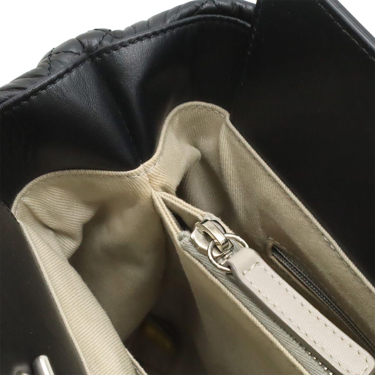 Chanel Quilted CC Logo Portobello Tote 2-Way Shoulder Bag Chain Leather Black — view 5