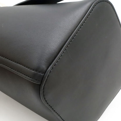 Loewe Pebble Bucket Bag Mini Slim Scarf Leather Black Gold — view 3