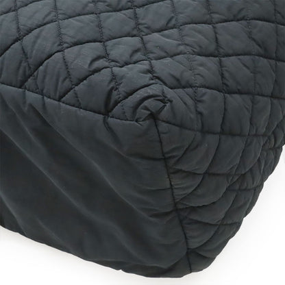 Chanel Coco Cocoon Tote TGM Large Shoulder Bag CC Logo Nylon Leather Black — view 3