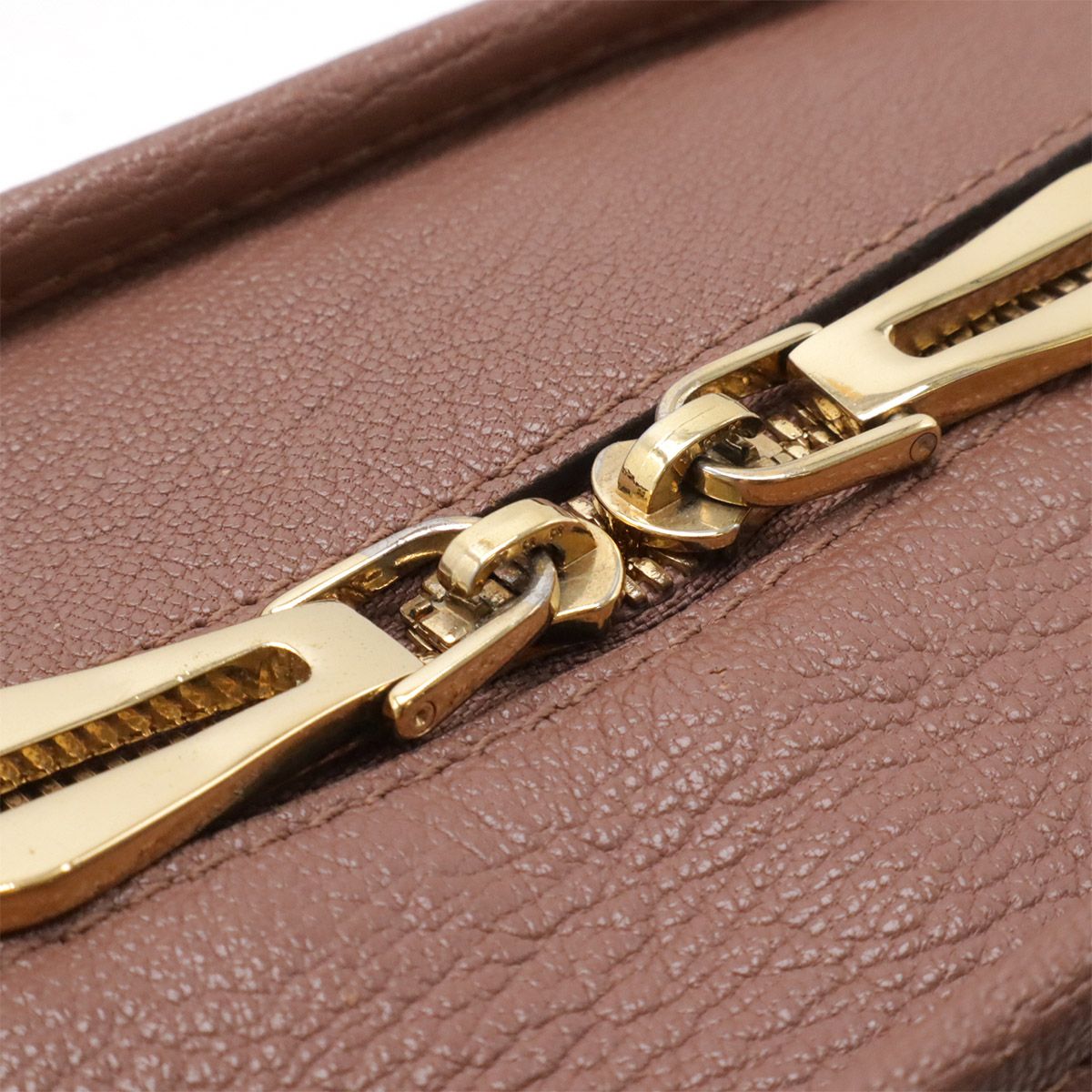 Loewe Amazona 28 Anagram Mini Boston Bag Leather Terracotta Pink Gold — view 4