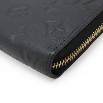 Louis Vuitton Monogram Empreinte Zippy Wallet Zip Around Leather Noir Black — view 3