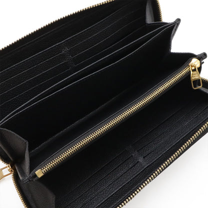 Louis Vuitton Monogram Empreinte Zippy Wallet Zip Around Leather Noir Black — view 5