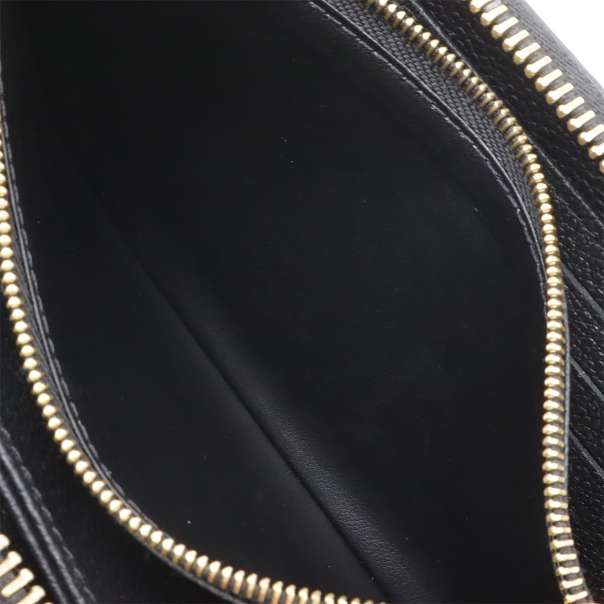 Louis Vuitton Monogram Empreinte Zippy Wallet Zip Around Leather Noir Black — view 8
