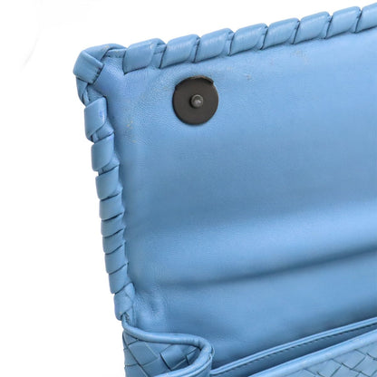 Bottega Veneta Olympia Chain Shoulder Bag Leather Light Blue — view 7