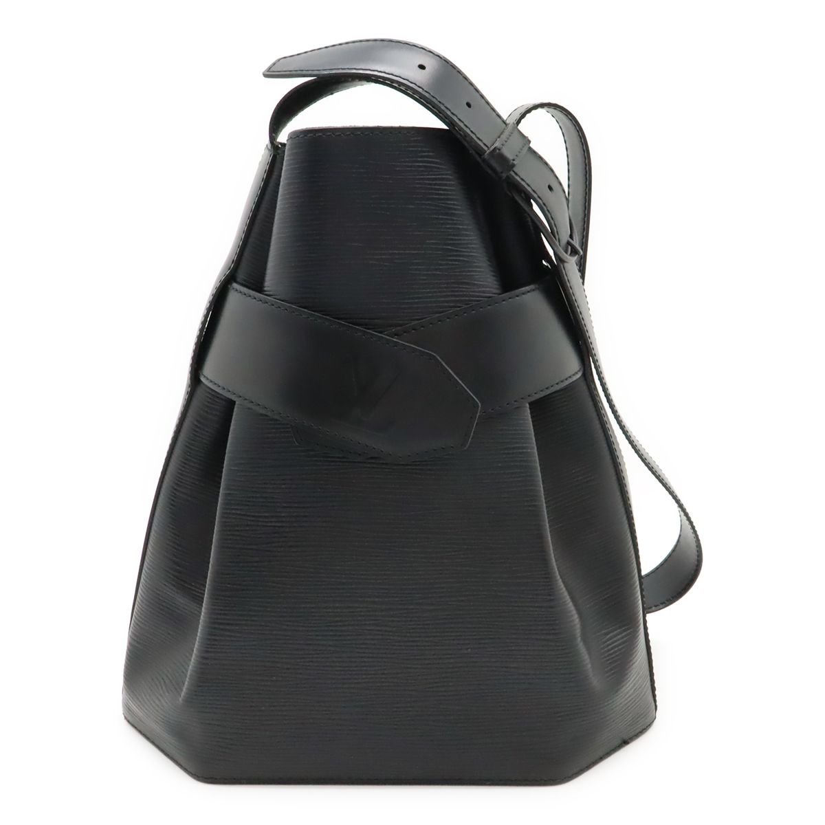 Louis Vuitton Epi Sac Depot PM Shoulder Bag Leather Noir Black