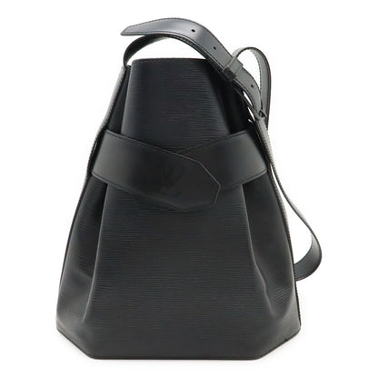 Louis Vuitton Epi Sac Depot PM Shoulder Bag Leather Noir Black