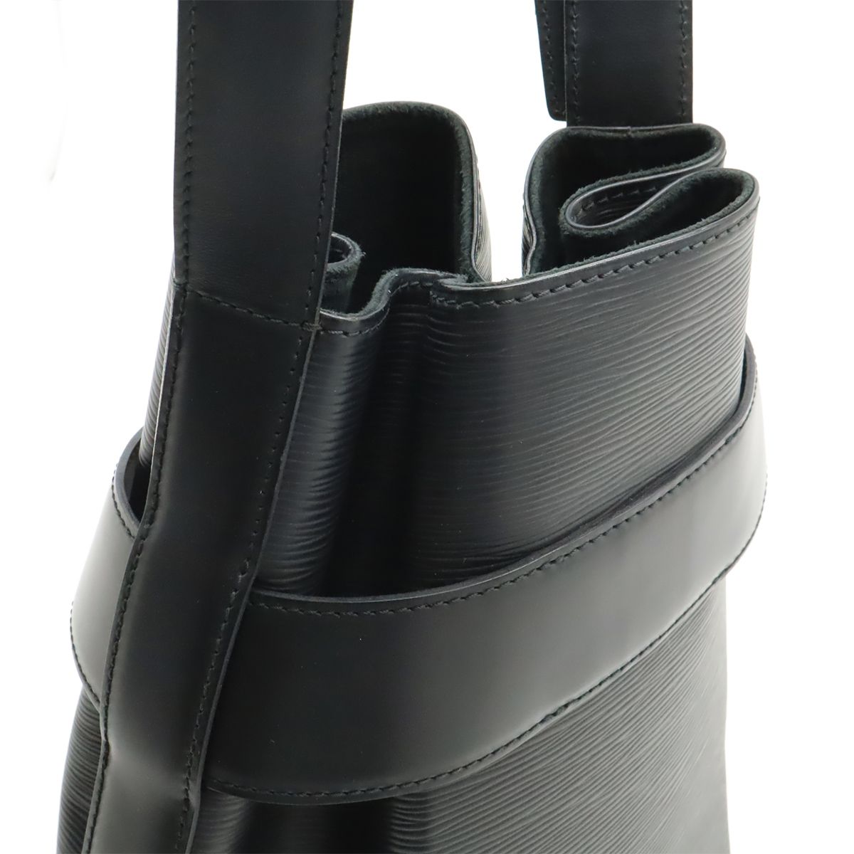 Louis Vuitton Epi Sac Depot PM Shoulder Bag Leather Noir Black — view 4
