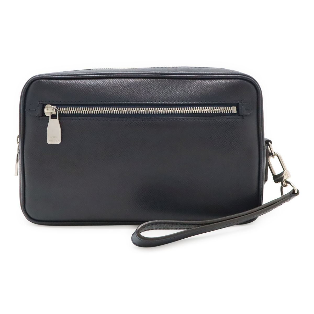 Louis Vuitton Taiga Pochette Kasai Clutch Handbag Blue Marine Navy