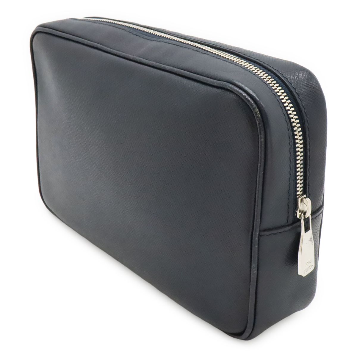 Louis Vuitton Taiga Pochette Kasai Clutch Handbag Blue Marine Navy — view 2