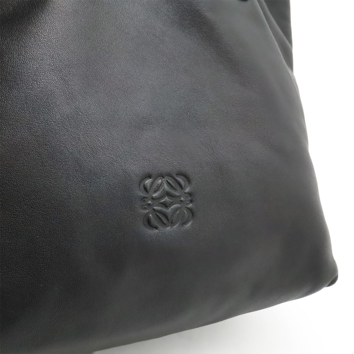 Loewe Anagram Fringe Tassel Tote Nappa Leather Black — view 8