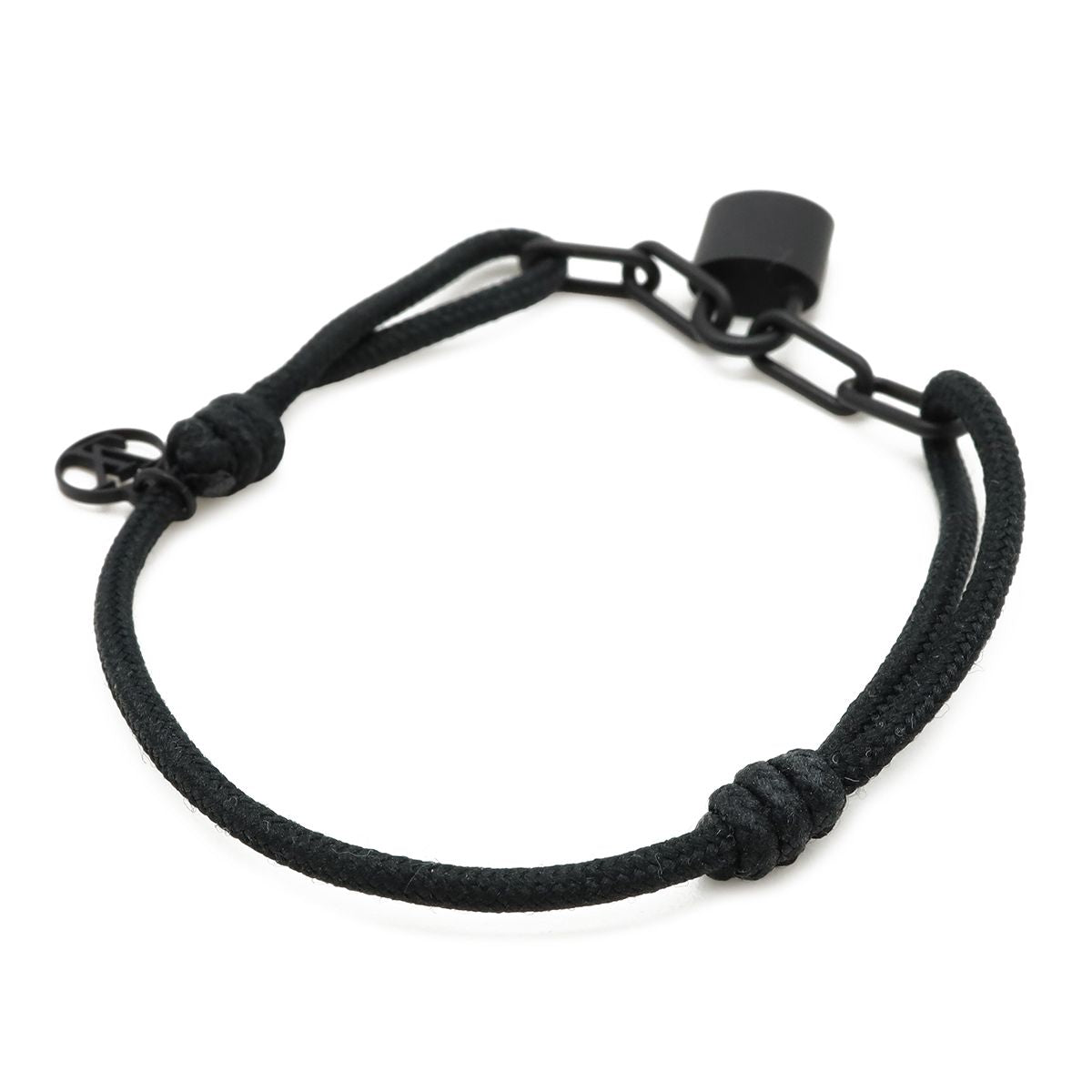 Louis Vuitton Bracelet Silver Lockit Virgil Avro Cadena Motif Titanium Noir — view 2