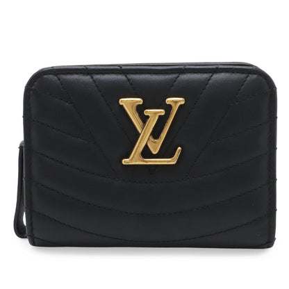 Louis Vuitton New Wave Gypt Compact Wallet Bifold Leather Noir Black