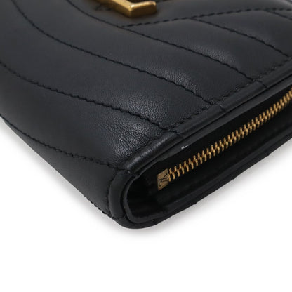 Louis Vuitton New Wave Gypt Compact Wallet Bifold Leather Noir Black — view 3