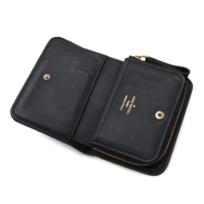 Louis Vuitton New Wave Gypt Compact Wallet Bifold Leather Noir Black — view 5