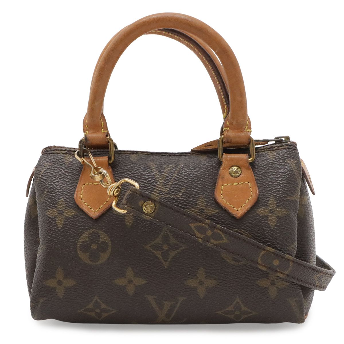 Louis Vuitton Monogram Mini Speedy Pouch Case 2-Way Shoulder Bag