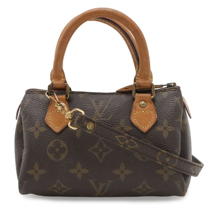 Louis Vuitton Monogram Mini Speedy Pouch Case 2-Way Shoulder Bag