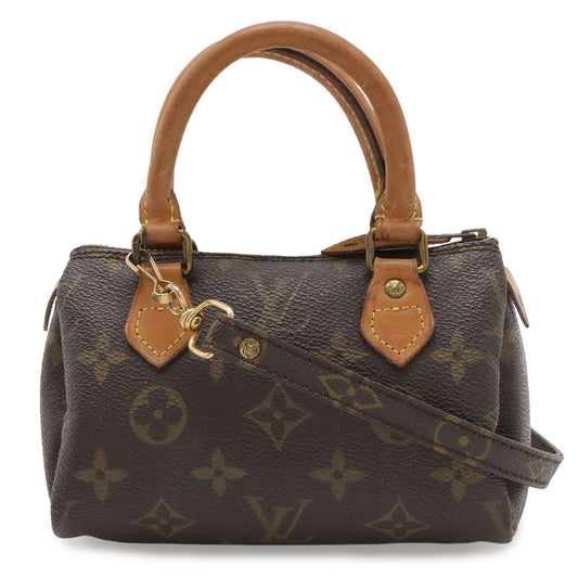 Louis Vuitton Monogram Mini Speedy Pouch Case 2-Way Shoulder Bag