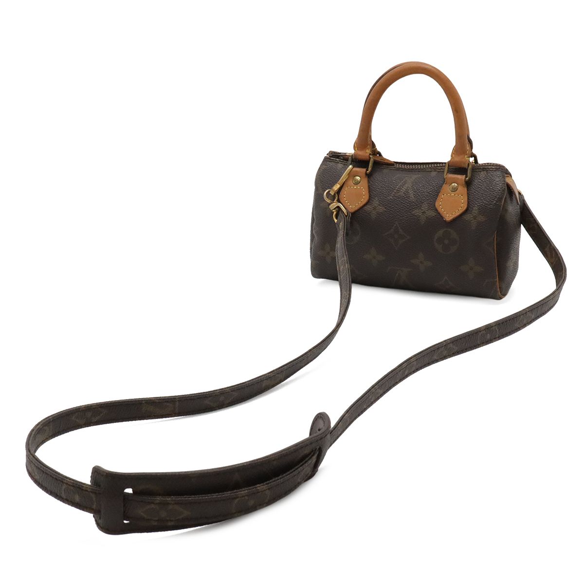 Louis Vuitton Monogram Mini Speedy Pouch Case 2-Way Shoulder Bag — view 2