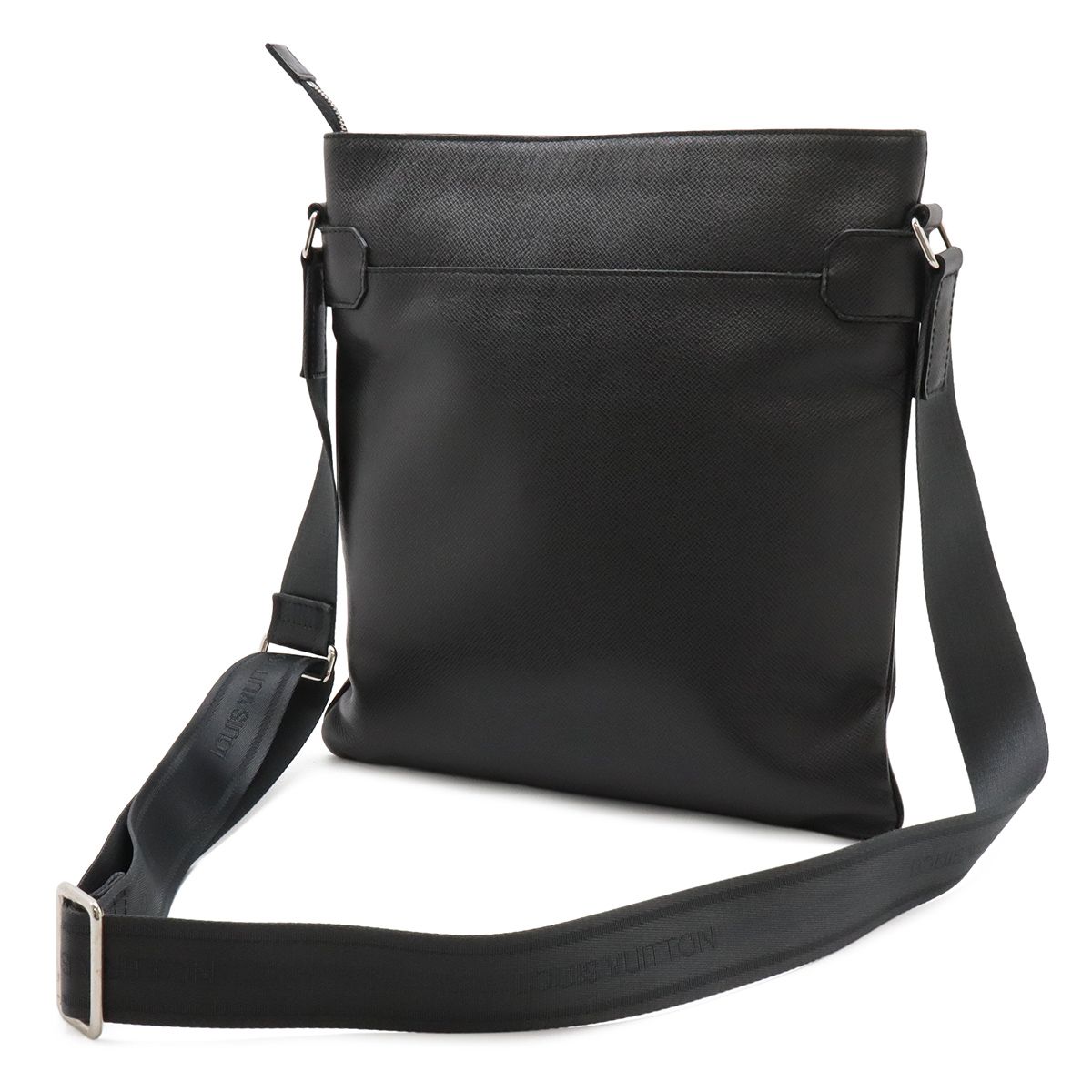 Louis Vuitton Taiga Sasha Shoulder Bag Crossbody Depth Leather Ardoise Black — view 2