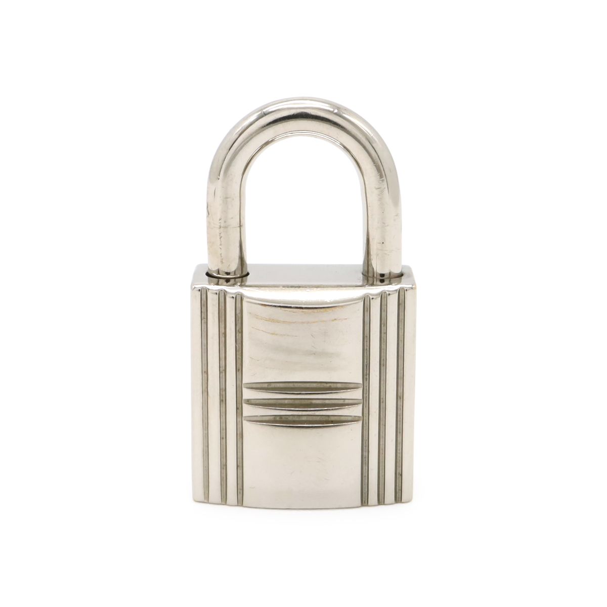 Hermes Cadena Padlock Key with Key Metal Silver — view 2