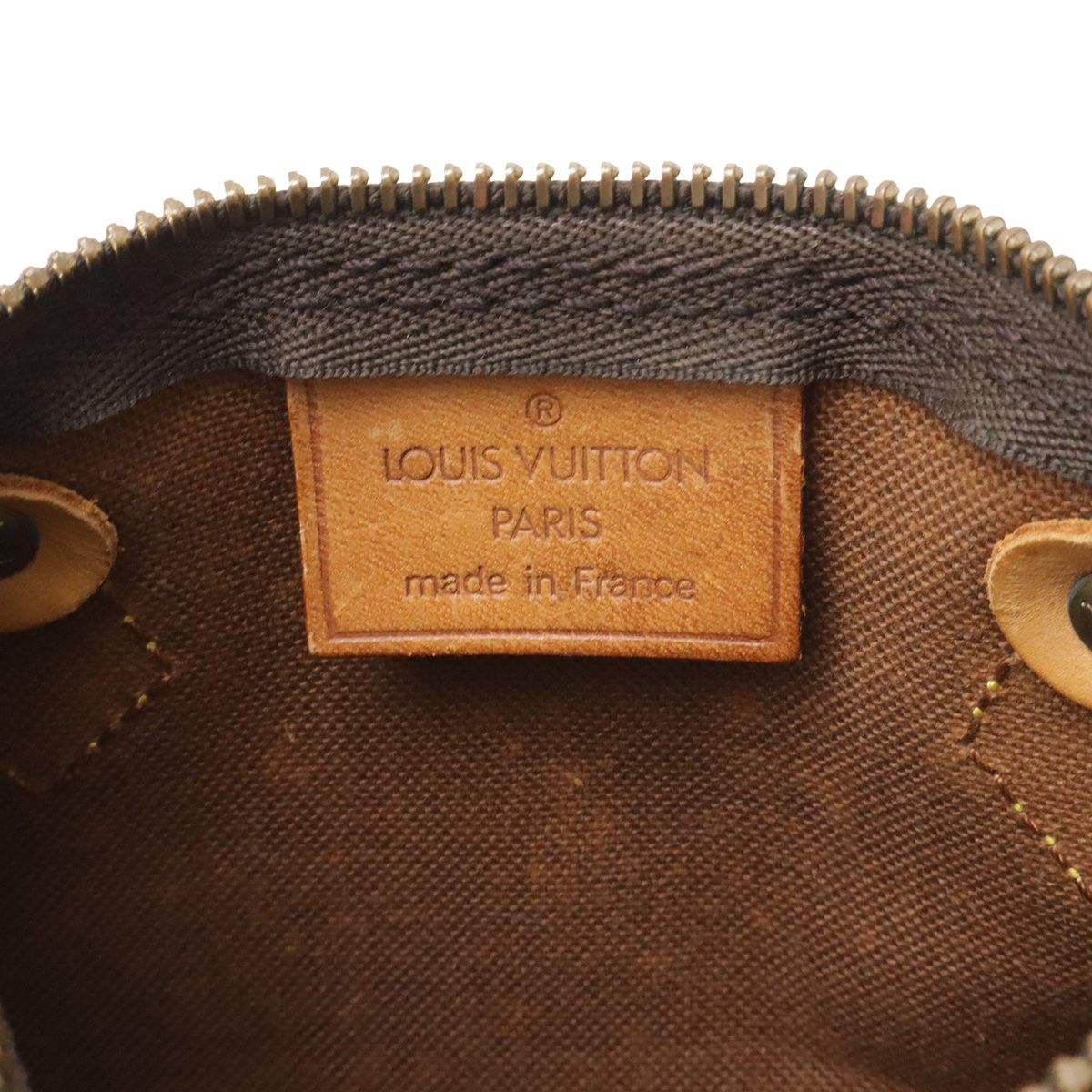 Louis Vuitton Monogram Mini Speedy Mini Bag Pouch Case — view 7