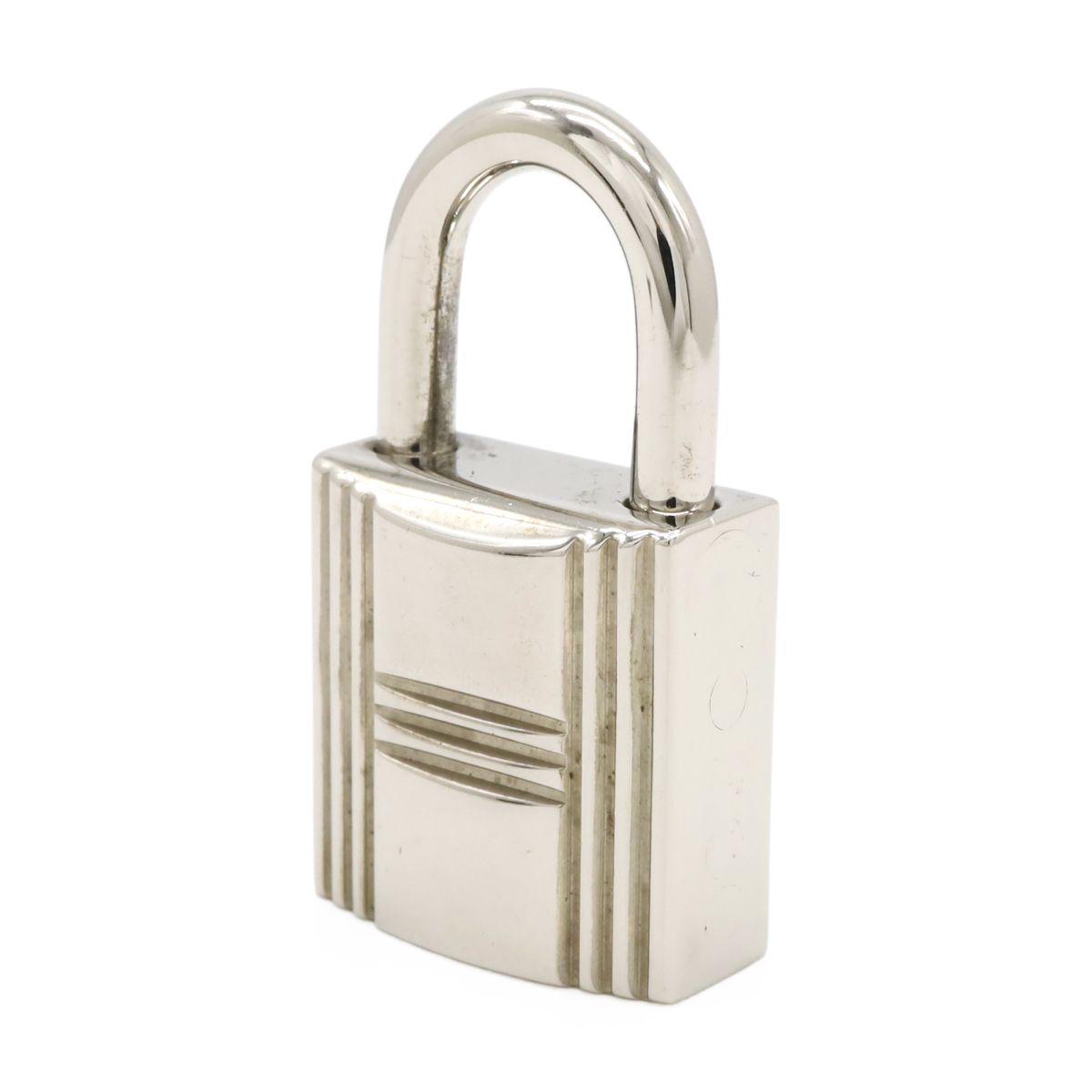 Hermes Cadena Padlock Key with Key Metal Silver — view 3