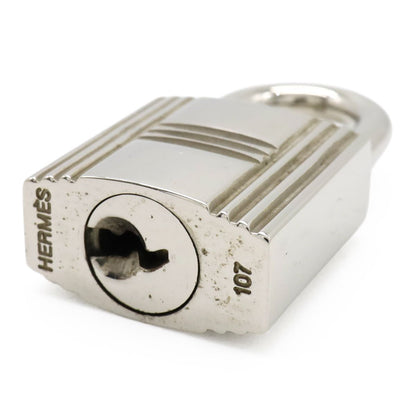Hermes Cadena Padlock Key with Key Metal Silver — view 4