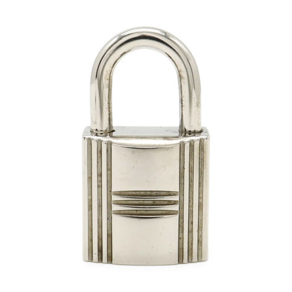 Hermes Cadena Padlock Key with Key Metal Silver — view 2