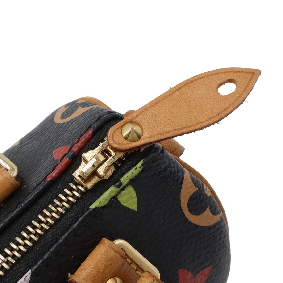 Louis Vuitton Monogram Multicolor Mini Speedy Mini Bag Pouch Case Noir Black — view 4