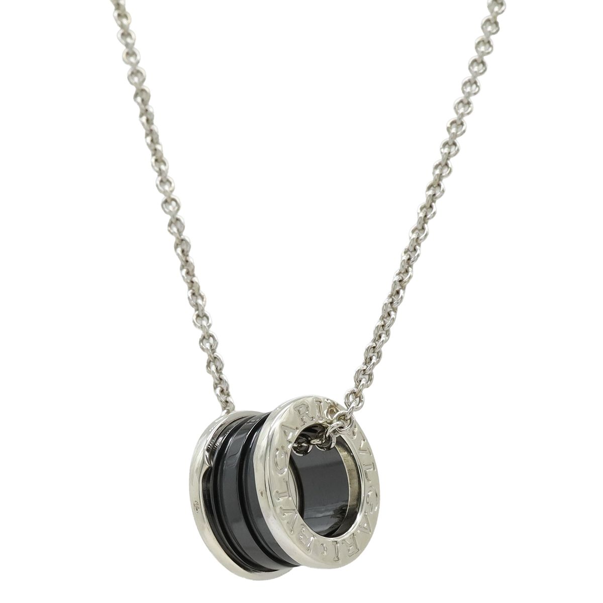 Bvlgari B-zero One Se Bu the Children Necklace Pendant Silver Black