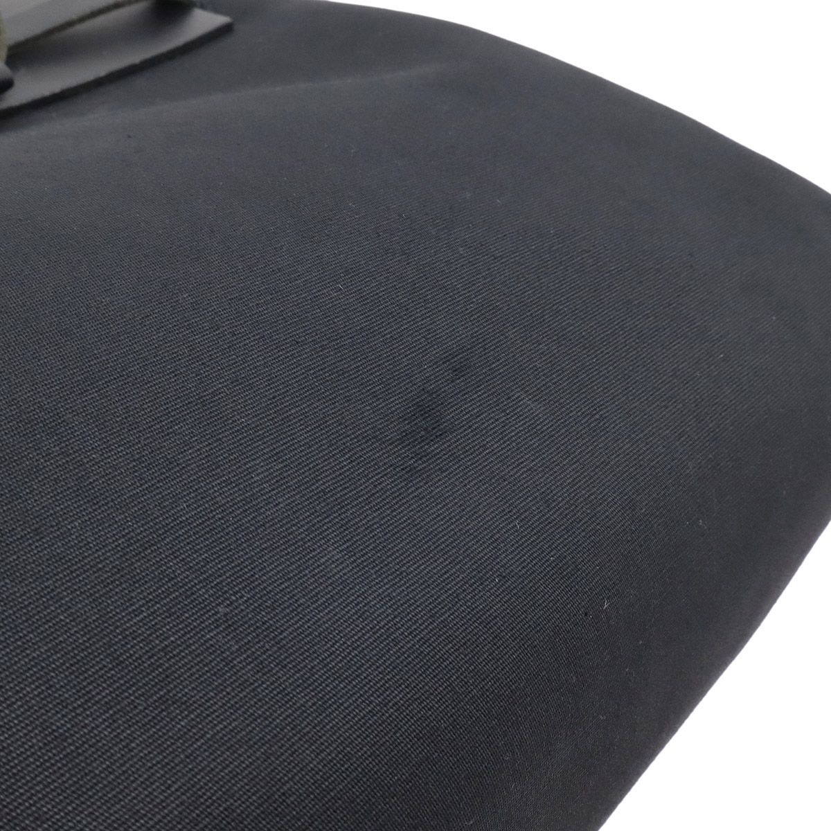 Hermes Herbag MM Handbag Toile Officier Canvas Black — view 4
