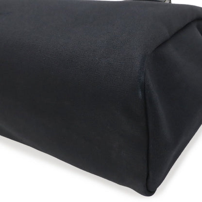 Hermes Herbag MM Handbag Toile Officier Canvas Black — view 3