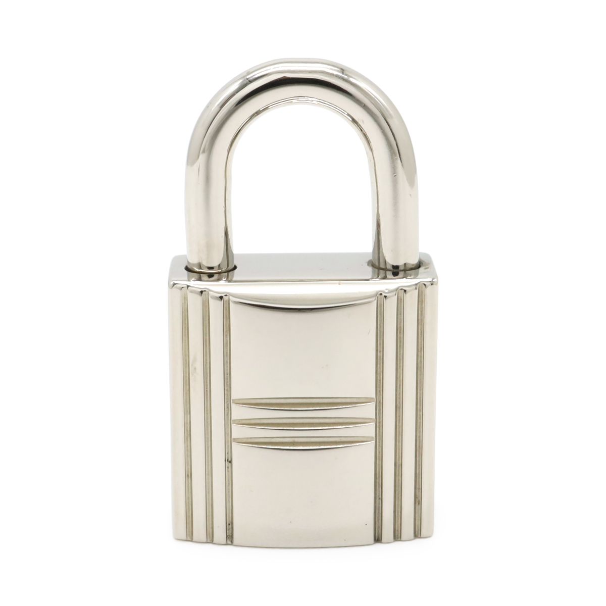 Hermes Cadena Padlock Key with Key Metal Silver — view 2