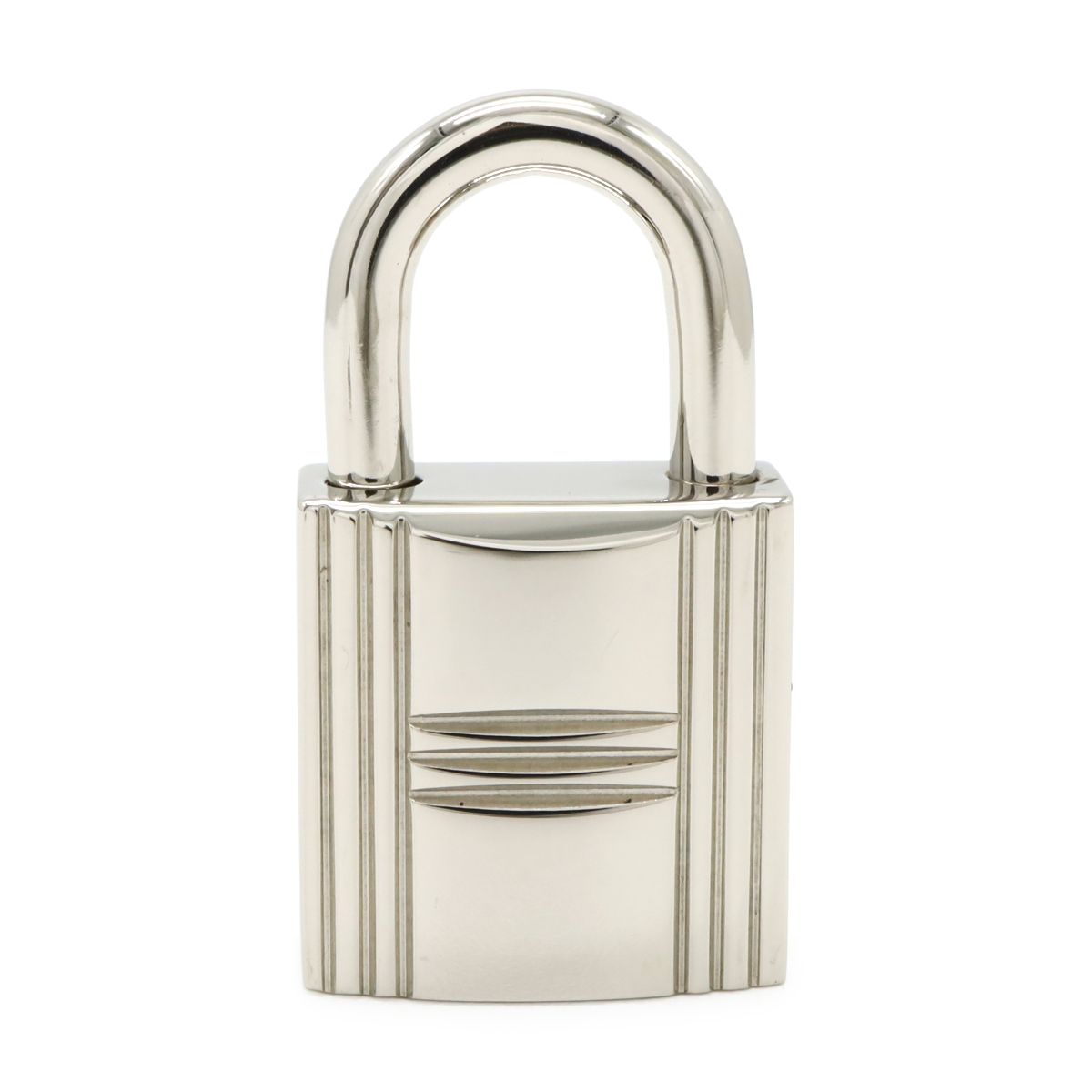 Hermes Cadena Padlock Key with Key Metal Silver — view 2