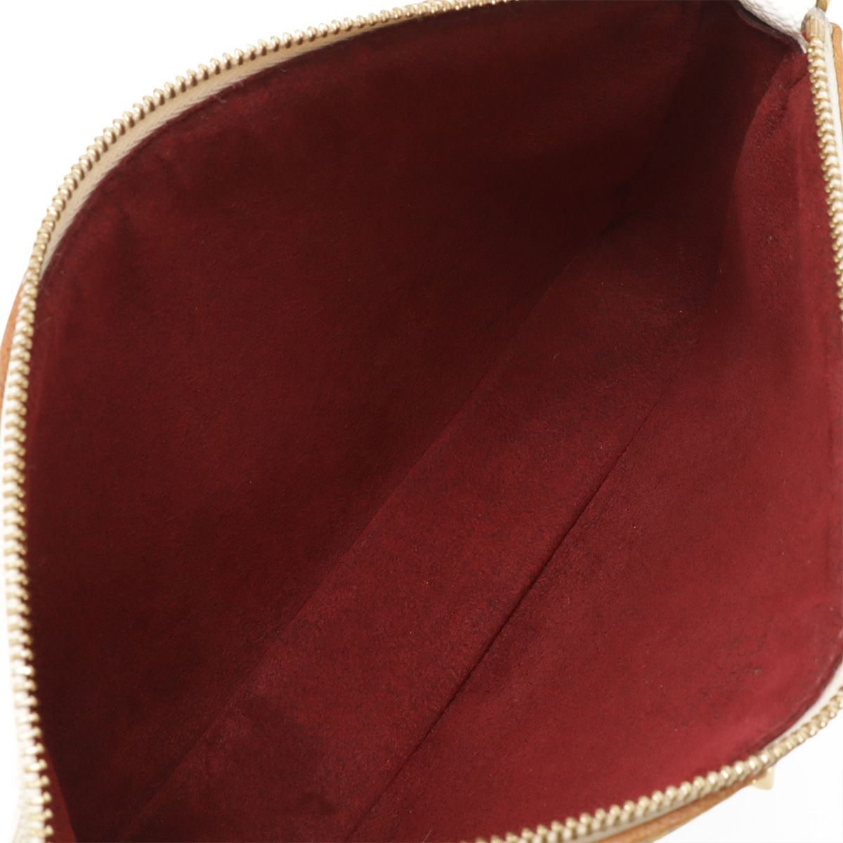 Louis Vuitton Monogram Multicolor Pochette Pouch Handbag Blanc White — view 7