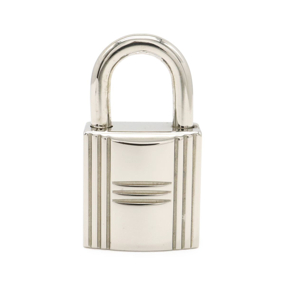 Hermes Cadena Padlock Key with Key Metal Silver — view 2