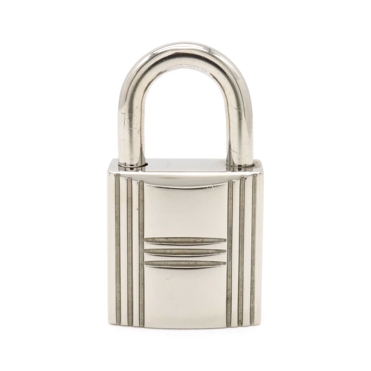 Hermes Cadena Padlock Key with Key Metal Silver — view 2