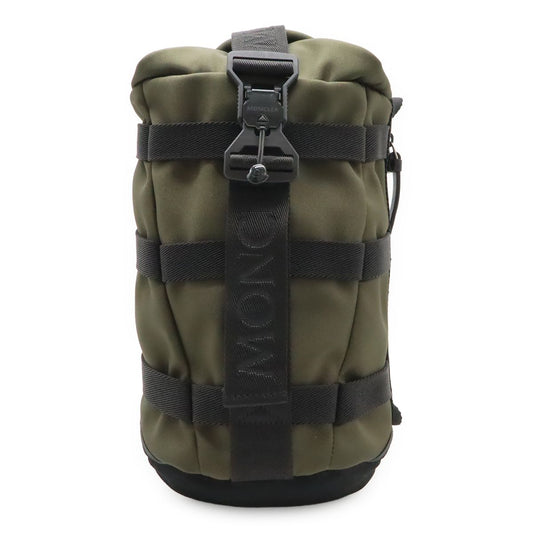 Moncler Argens Mono Belt Bag Backpack Nylon Canvas Khaki Green Black