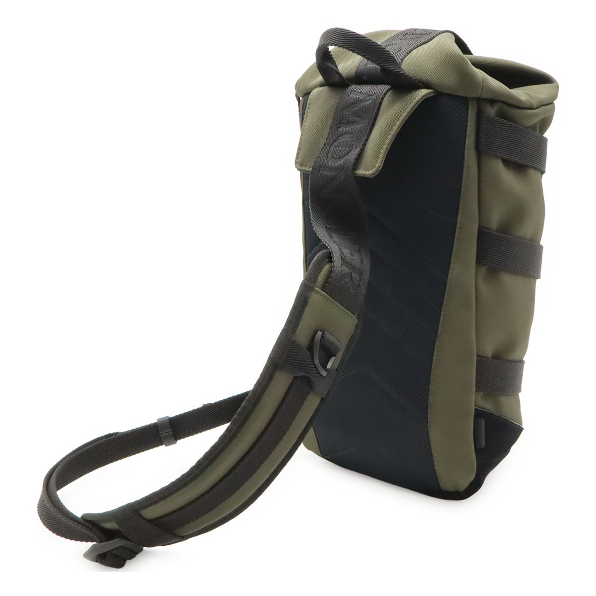 Moncler Argens Mono Belt Bag Backpack Nylon Canvas Khaki Green Black — view 2
