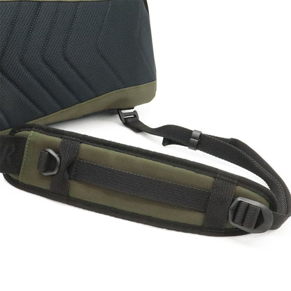 Moncler Argens Mono Belt Bag Backpack Nylon Canvas Khaki Green Black — view 5