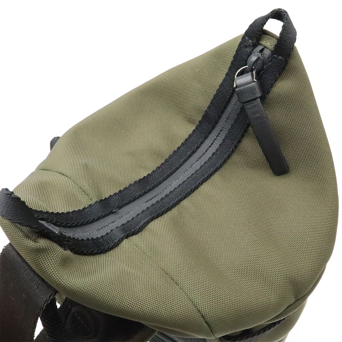 Moncler Argens Mono Belt Bag Backpack Nylon Canvas Khaki Green Black — view 7