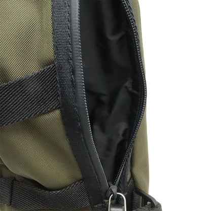 Moncler Argens Mono Belt Bag Backpack Nylon Canvas Khaki Green Black — view 9