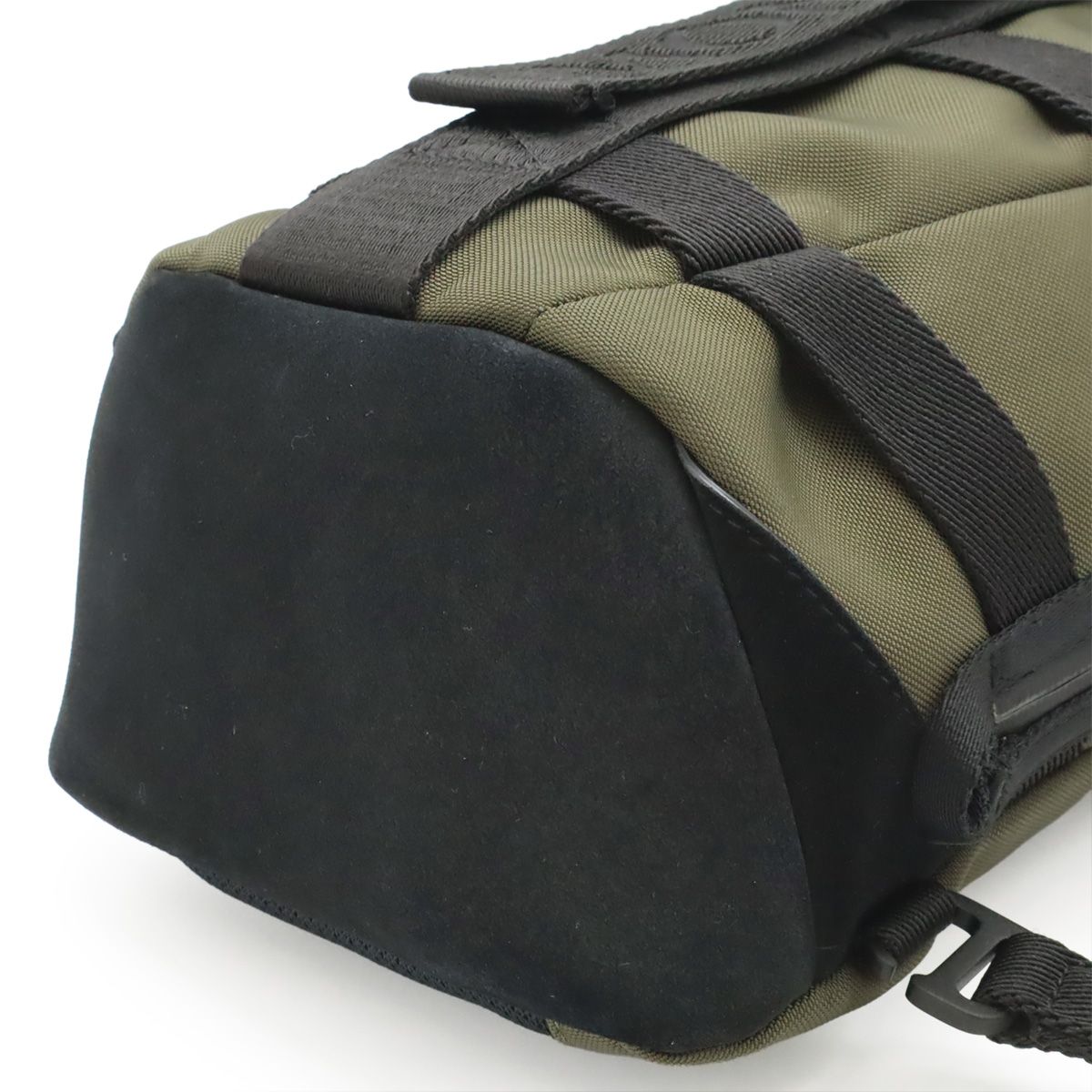 Moncler Argens Mono Belt Bag Backpack Nylon Canvas Khaki Green Black — view 3