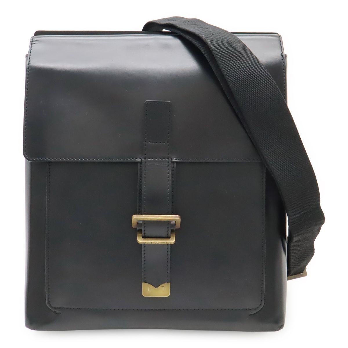 Louis Vuitton Liege Fantasan Shoulder Bag Crossbody Calfskin Leather Black