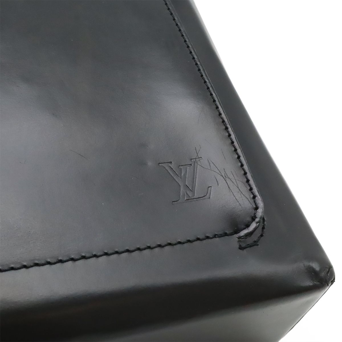 Louis Vuitton Liege Fantasan Shoulder Bag Crossbody Calfskin Leather Black — view 9