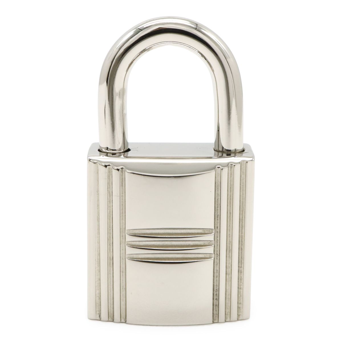 Hermes Cadena Padlock Key with Key Metal Silver — view 2