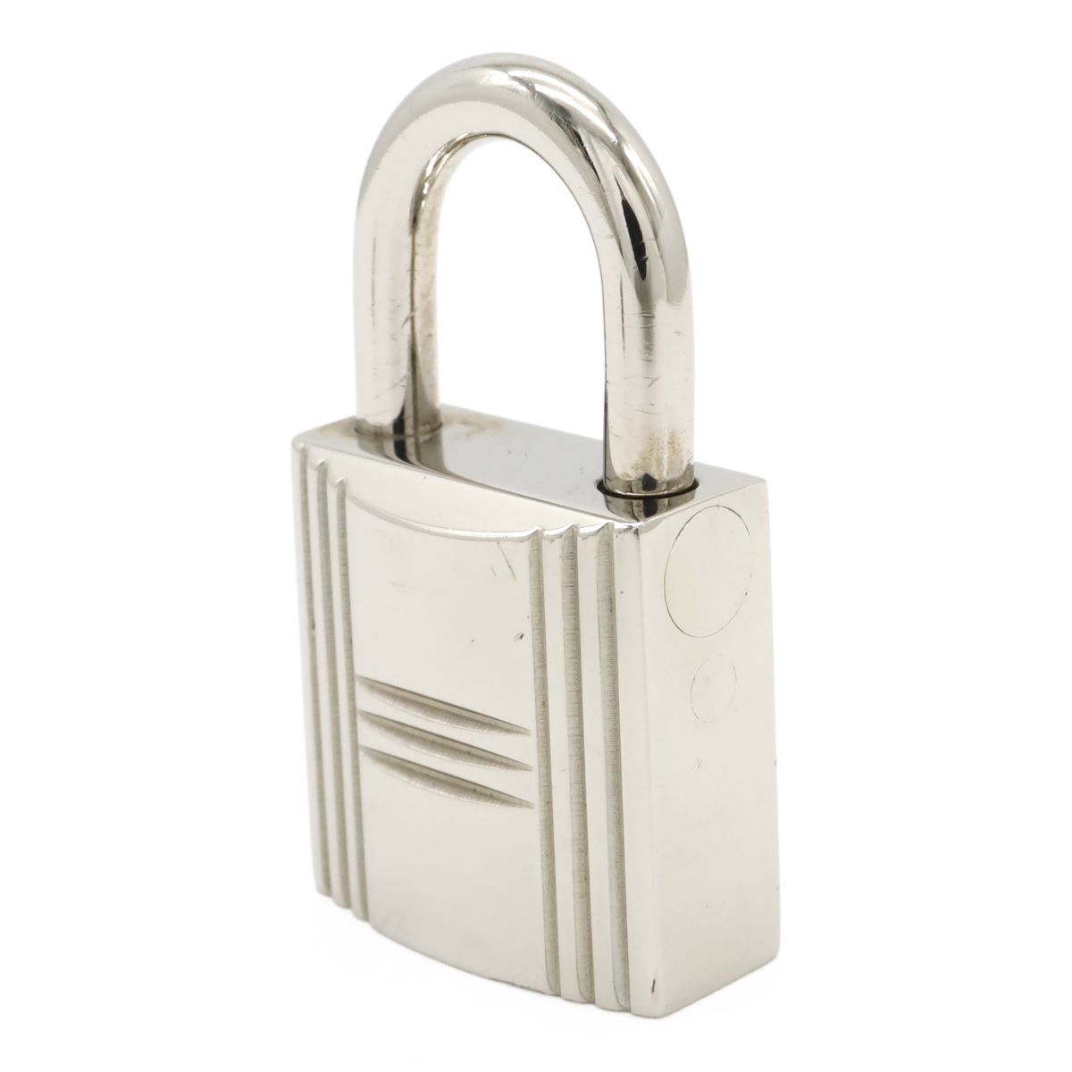 Hermes Cadena Padlock Key with Key Metal Silver — view 3