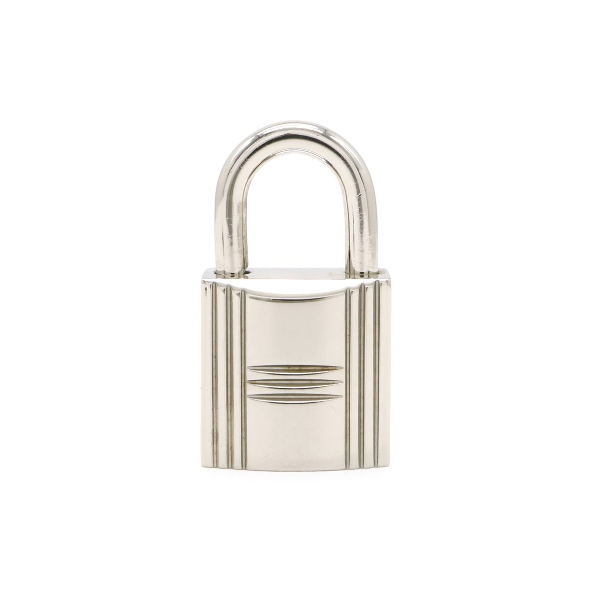 Hermes Cadena Padlock Key with Key Metal Silver — view 2