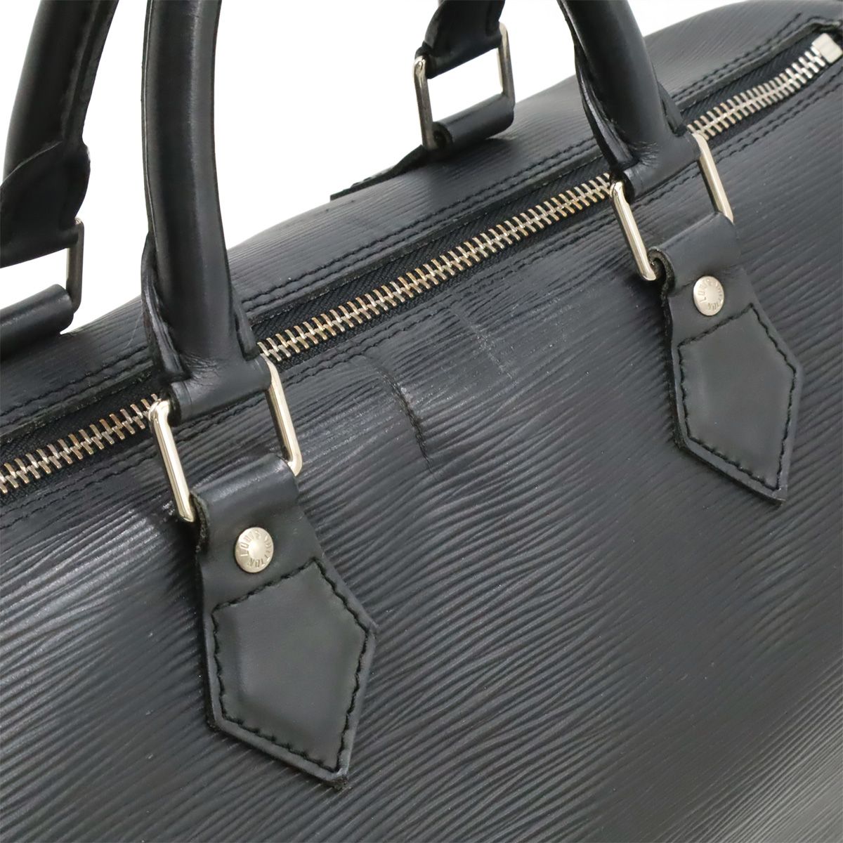 Louis Vuitton Epi Speedy 30 Mini Boston Bag Softepi Leather Noir Black Silver — view 7